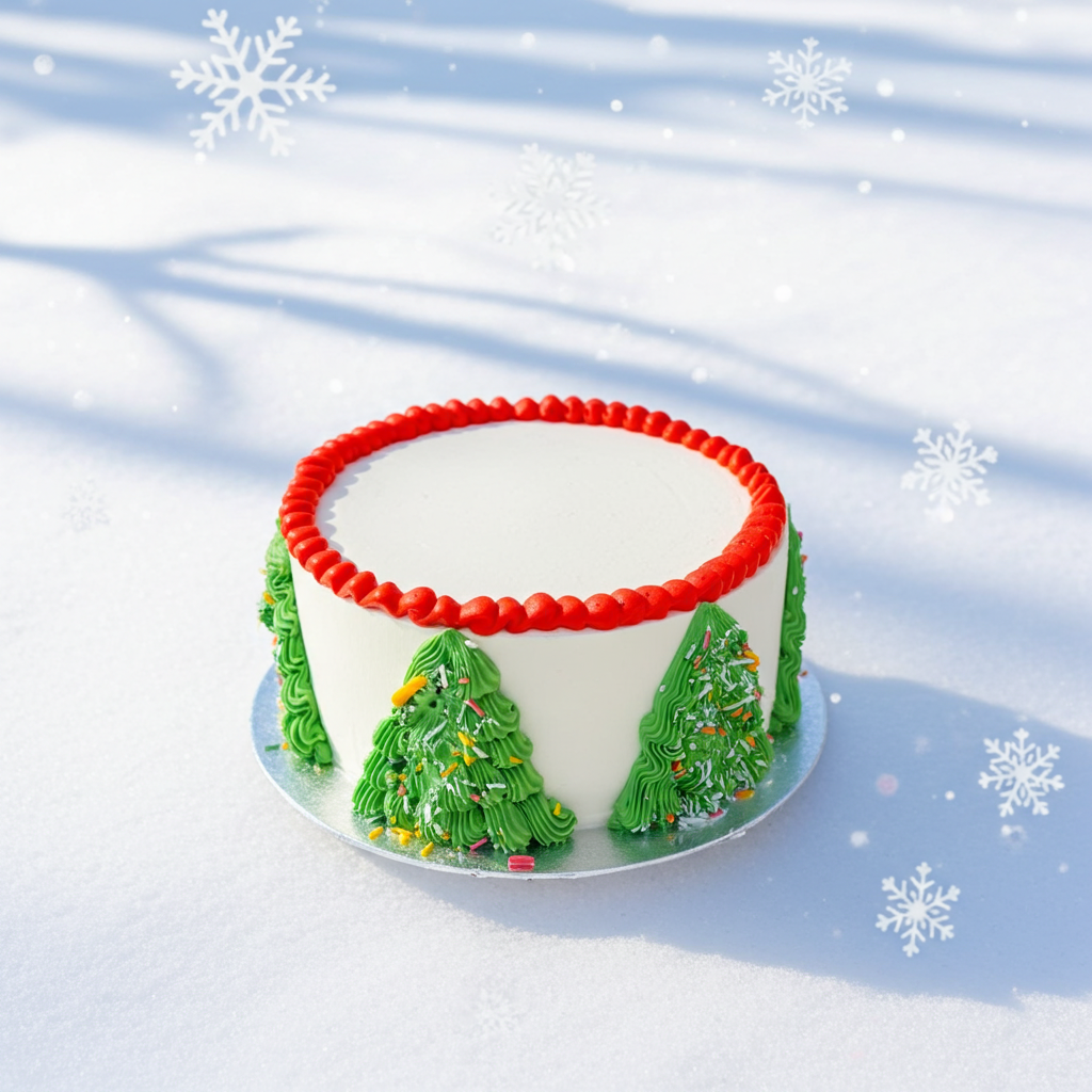 Santa’s forest cake