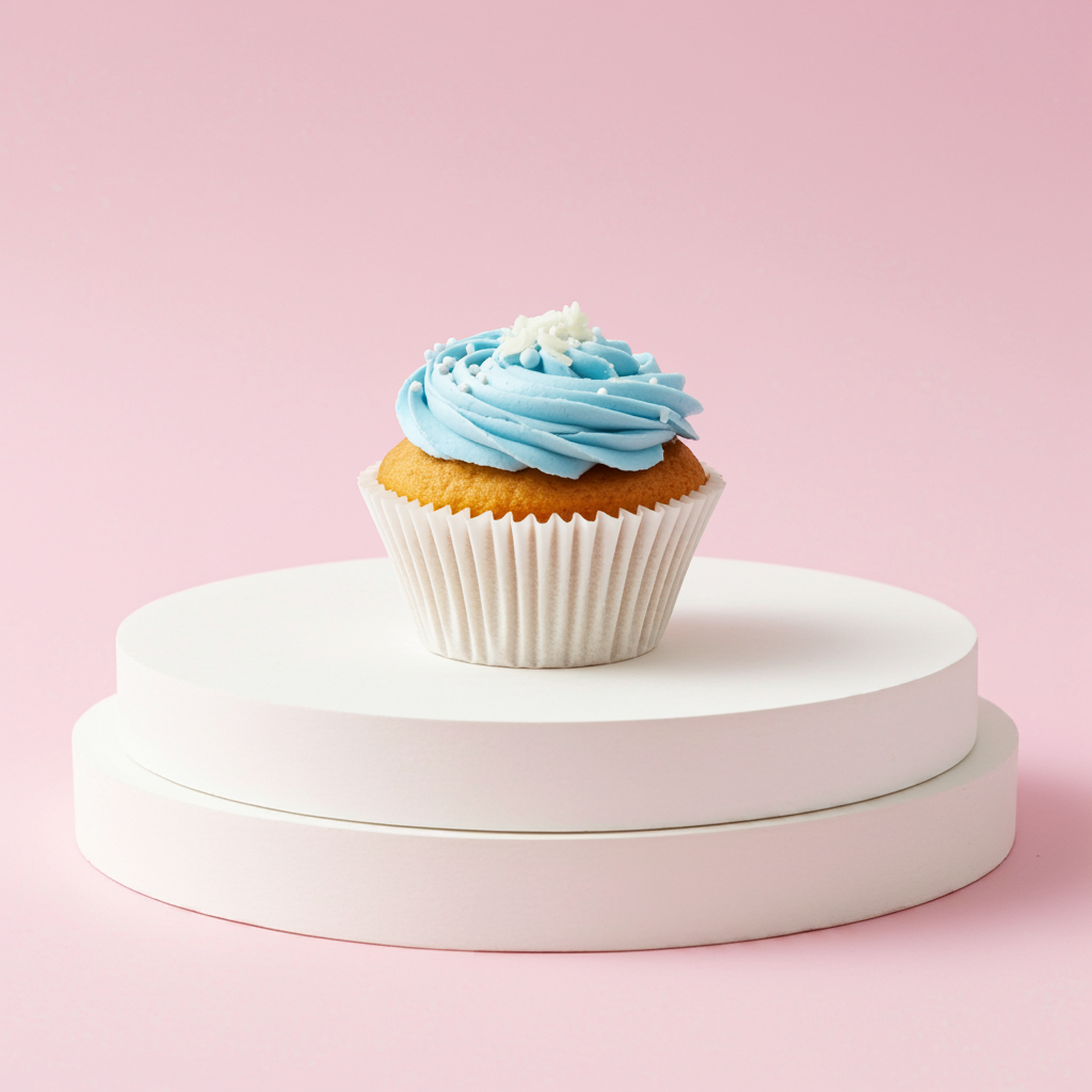 Blue Vanilla Cupcake