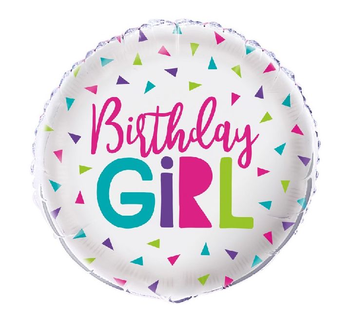 18" Confetti Birthday Boy Foil Balloon