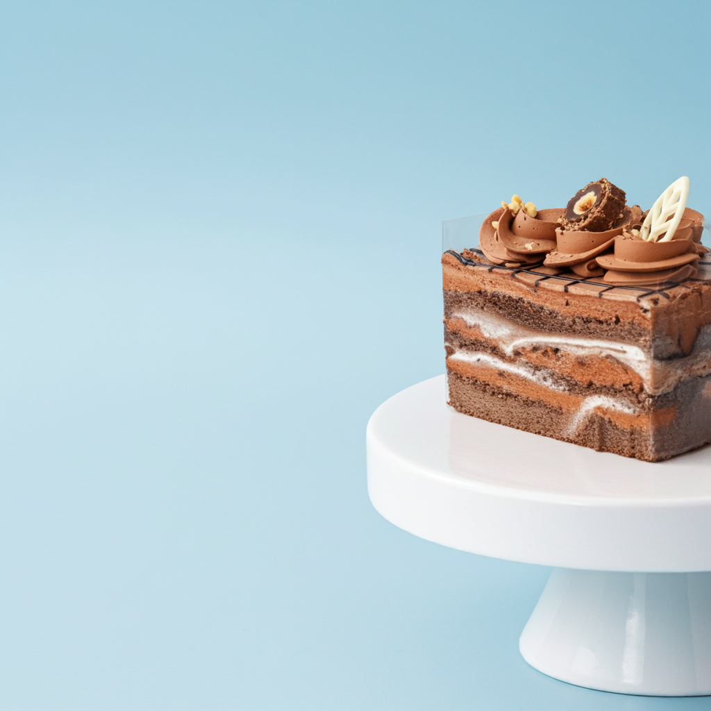 Ferrero Rocher Cake Slice