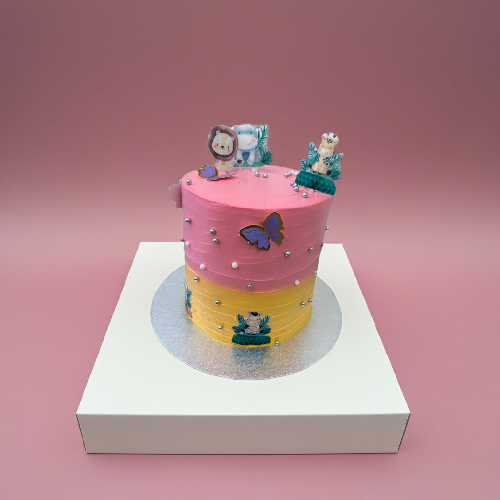 Jungle Theme Tower Cake