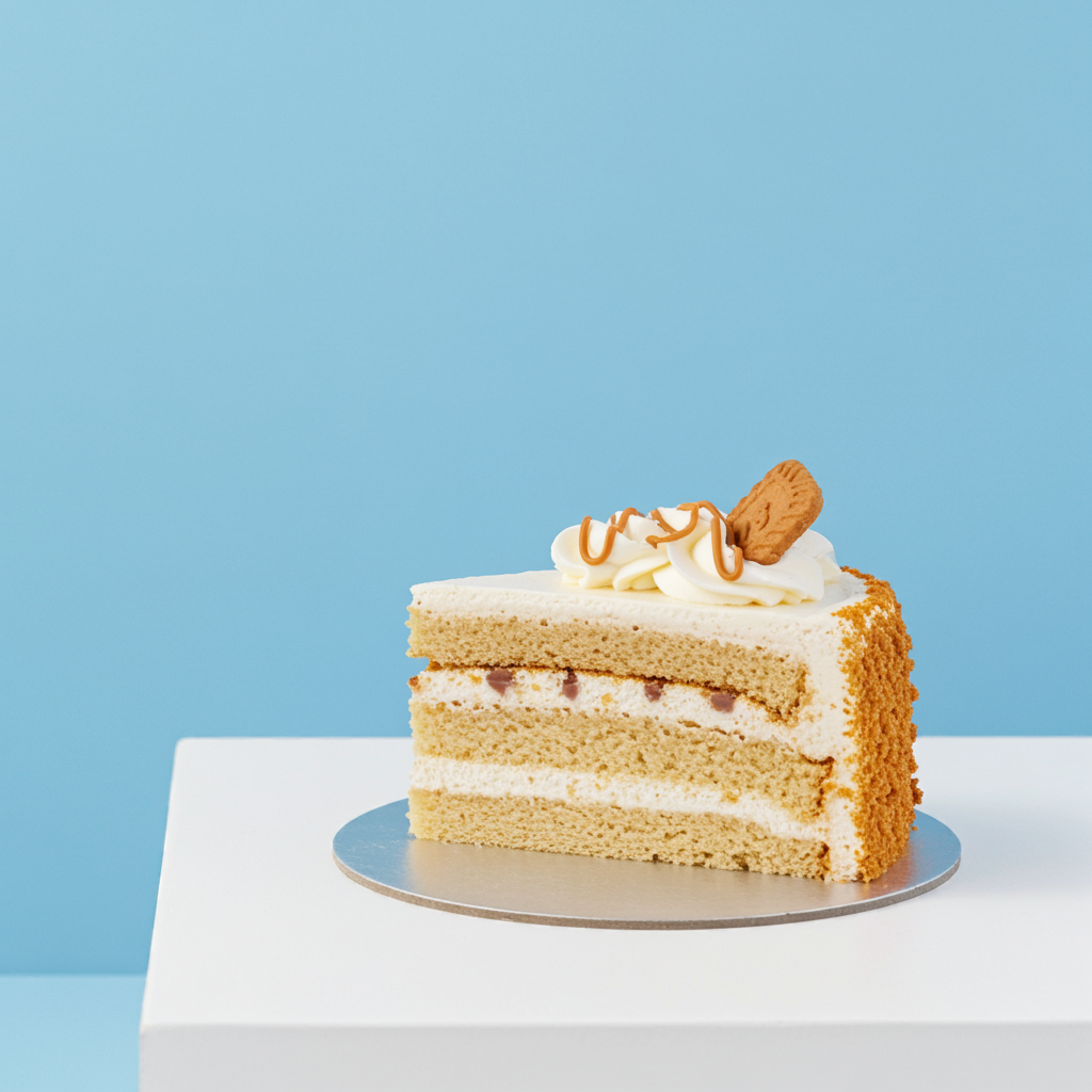 Lotus Biscoff Cake Slice