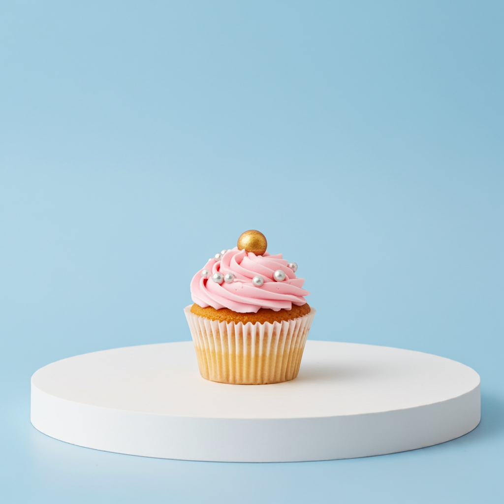 Pink Vanilla Cupcake