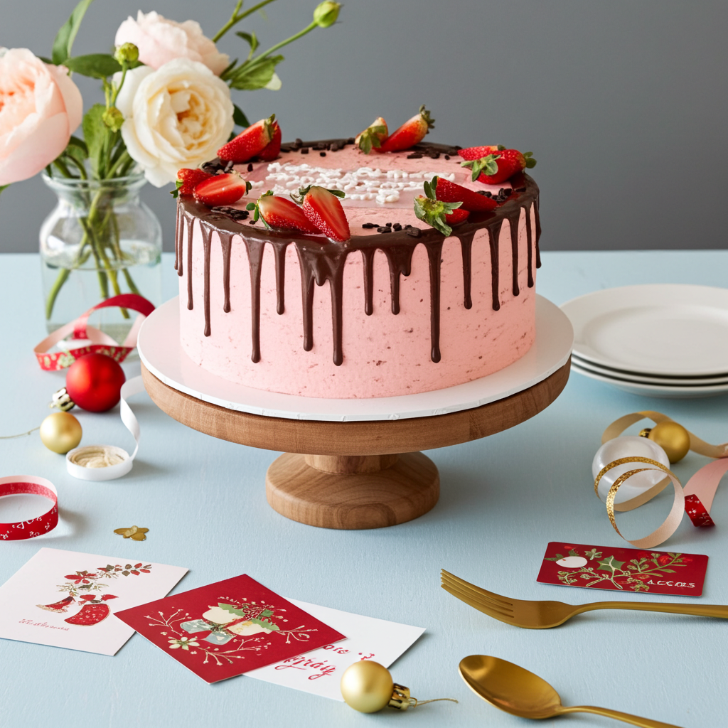 Strawberry Chocolate Cake