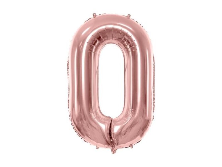 Helium Inflated 34" Number 0 Balloon