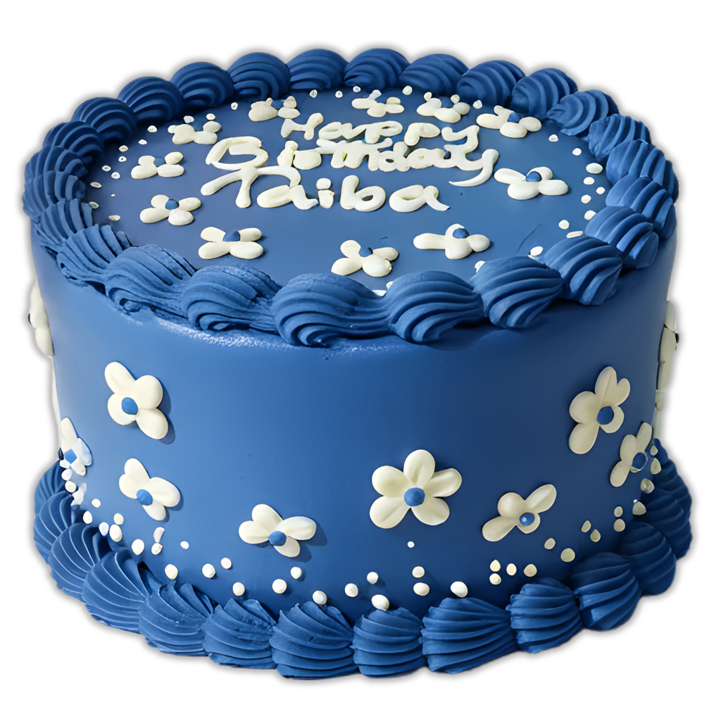 Blue Custom Cake