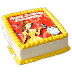 Cinderella Square Cake