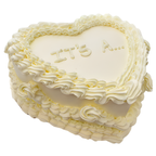 Classic Heart Vanilla Cake