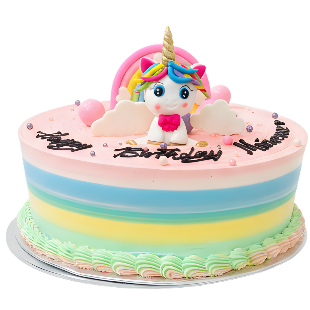 Rainbow Unicorn Fantasy Cake