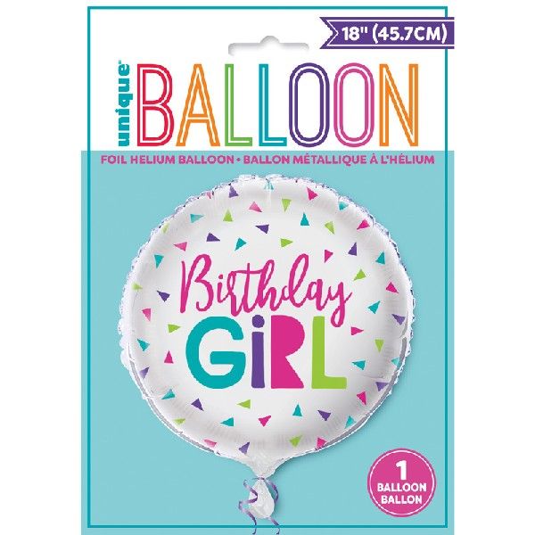18" Confetti Birthday Boy Foil Balloon