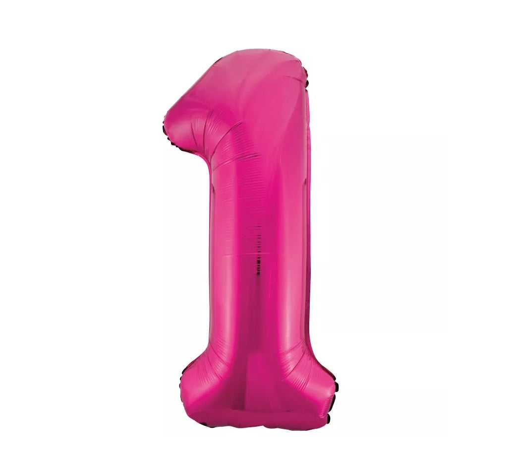 Helium Inflated 34" Number 1 Balloon