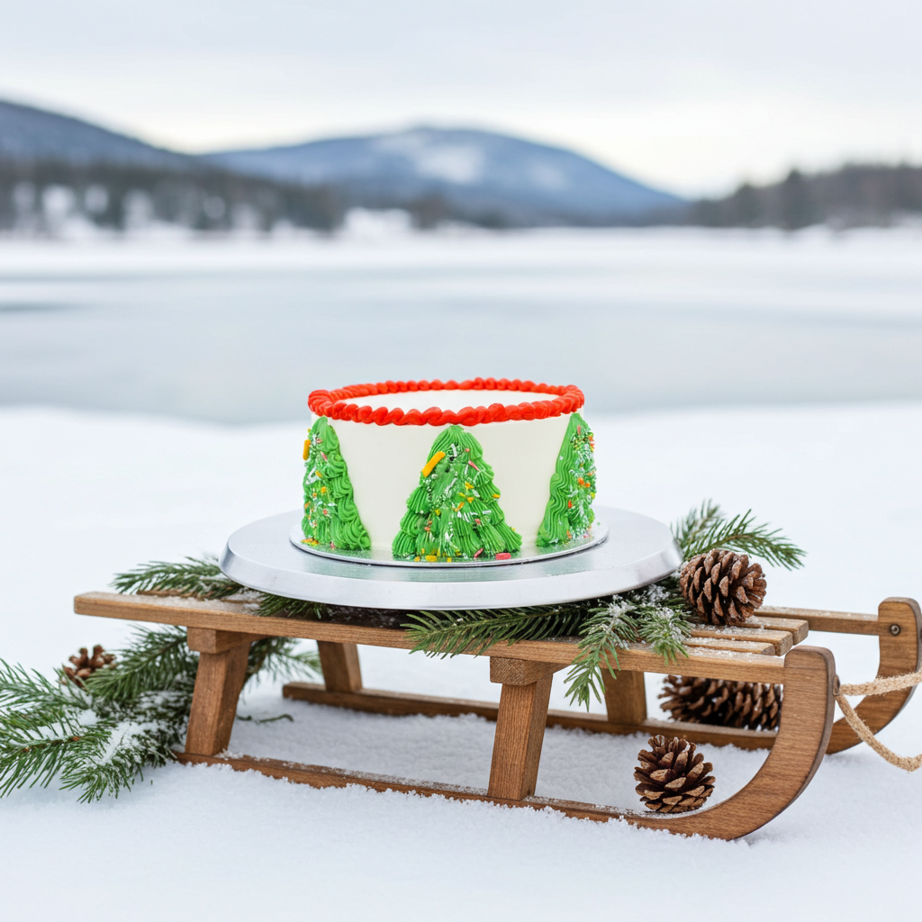 Santa’s forest cake