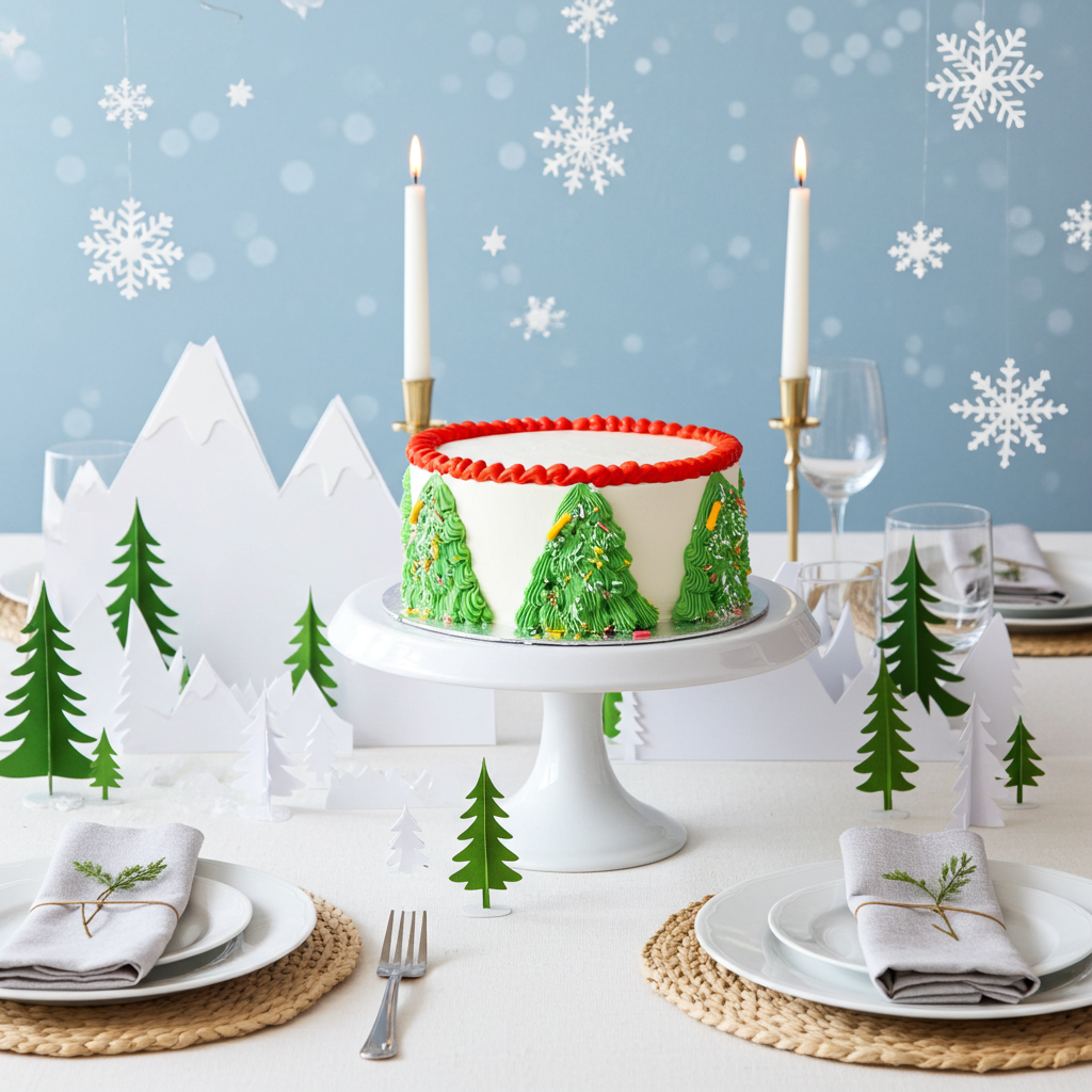 Santa’s forest cake