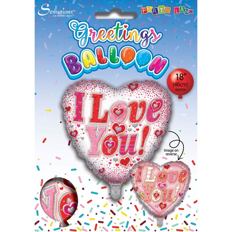 18" I Love You Foil Balloon