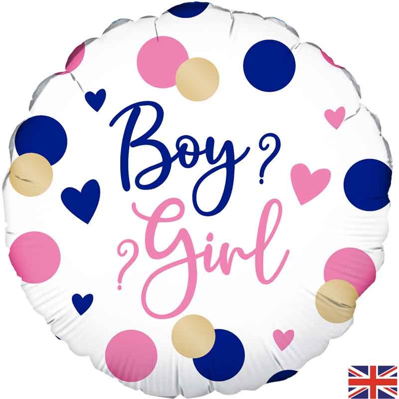 18" Confetti Birthday Girl Foil Balloon
