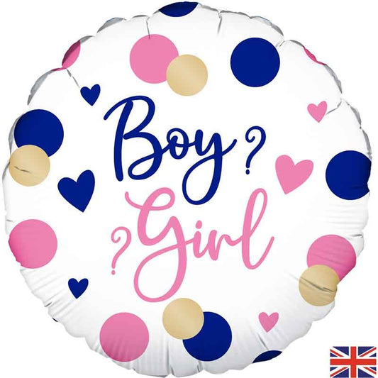18" Confetti Birthday Girl Foil Balloon