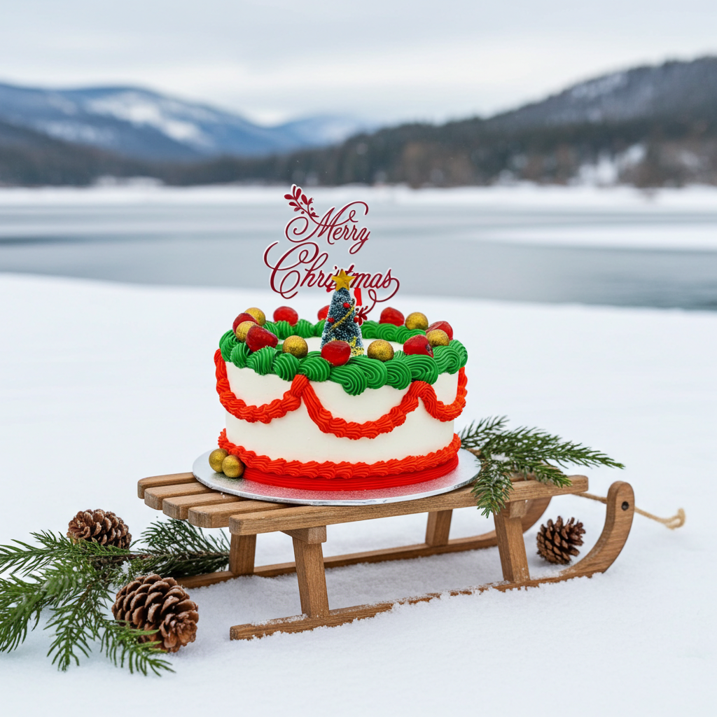 Winter Wonderland Tree Cake