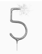 Number 5 Cake 7" Sparkler