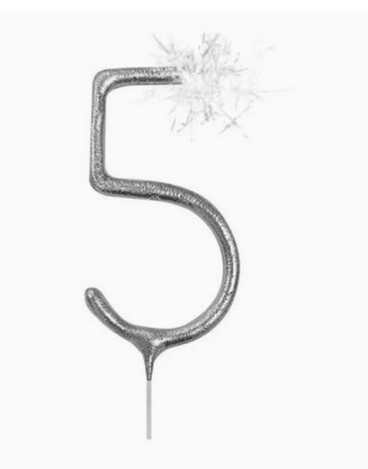 Number 5 Cake 7" Sparkler