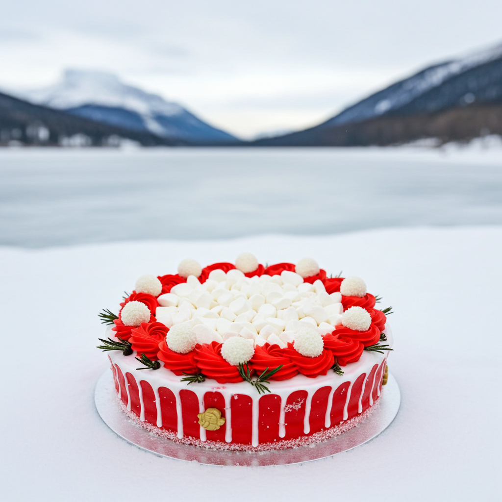 Santa’s Snowball Cake