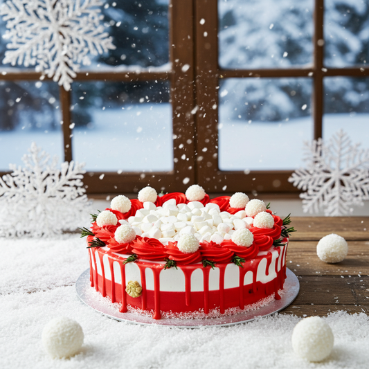Santa’s Snowball Cake