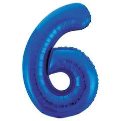 Helium Inflated 34" Number 6 Balloon