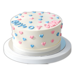Gender Reveals Round Cake