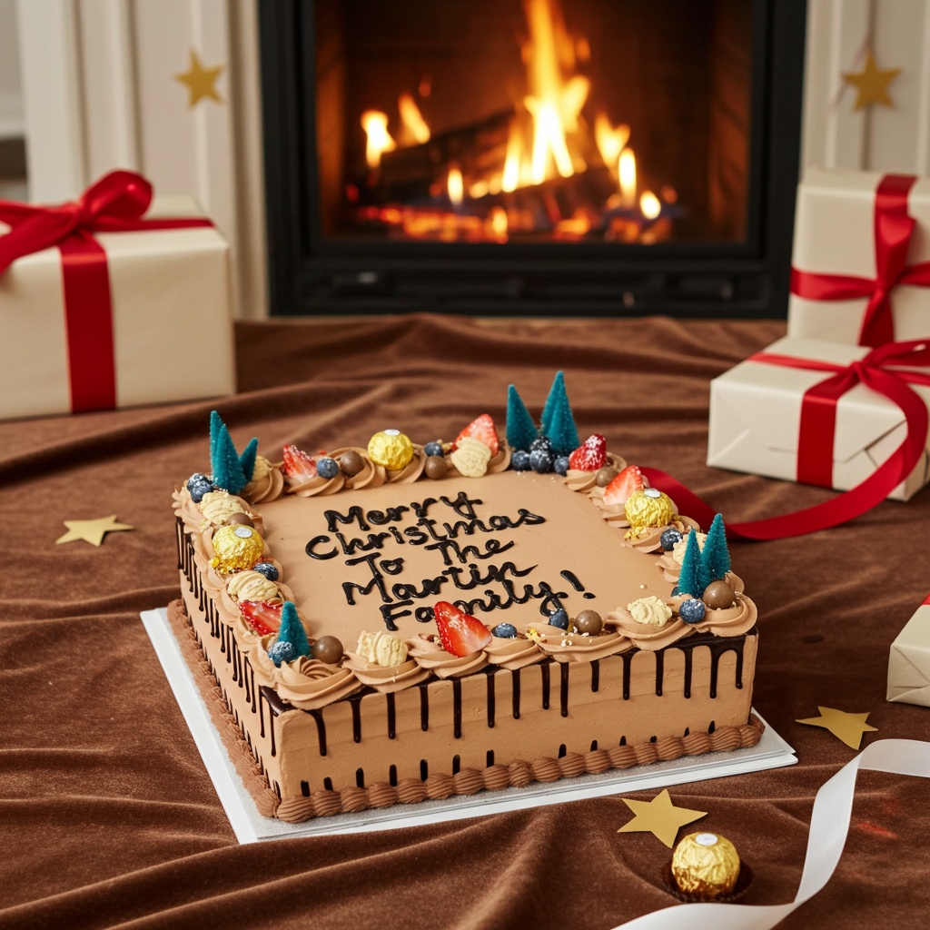 Christmas Chocolate Deluxe Cake