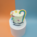 Birthday Rainbow Tower Cake