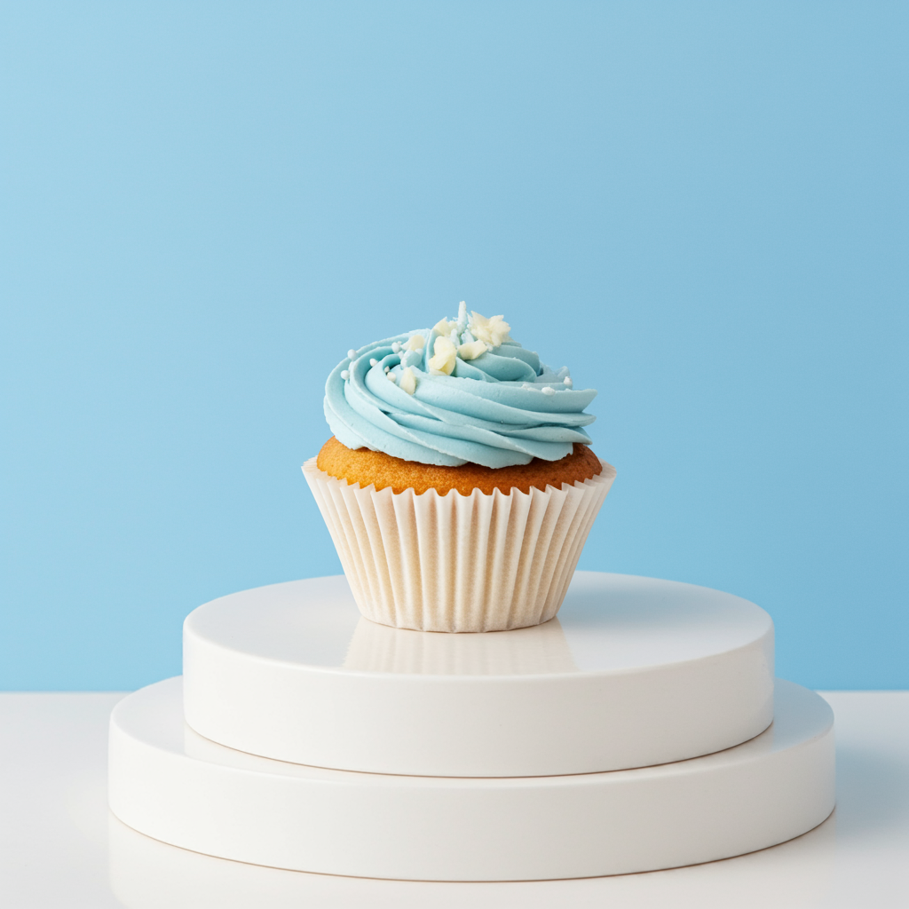 Blue Vanilla Cupcake
