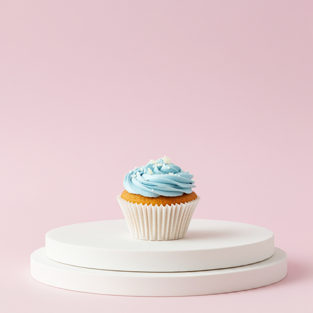 Blue Vanilla Cupcake