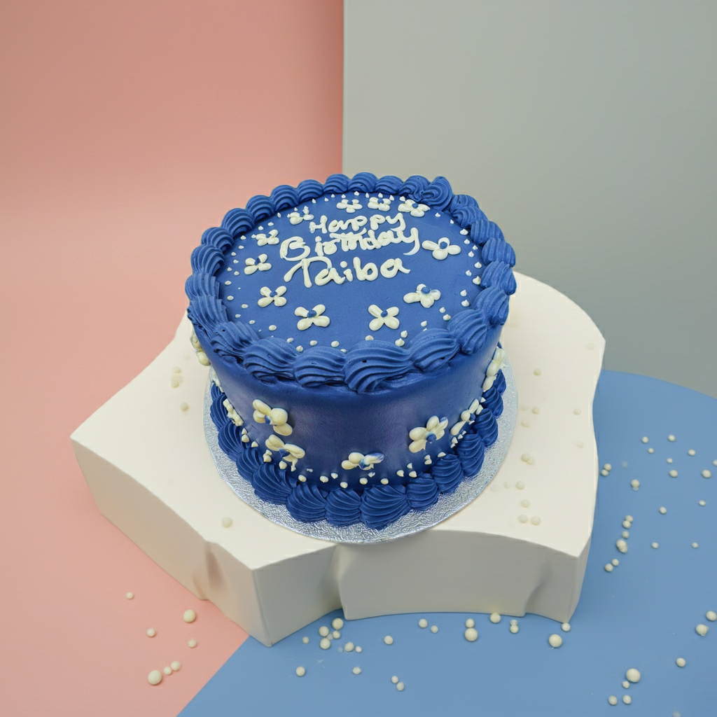 Blue Custom Cake