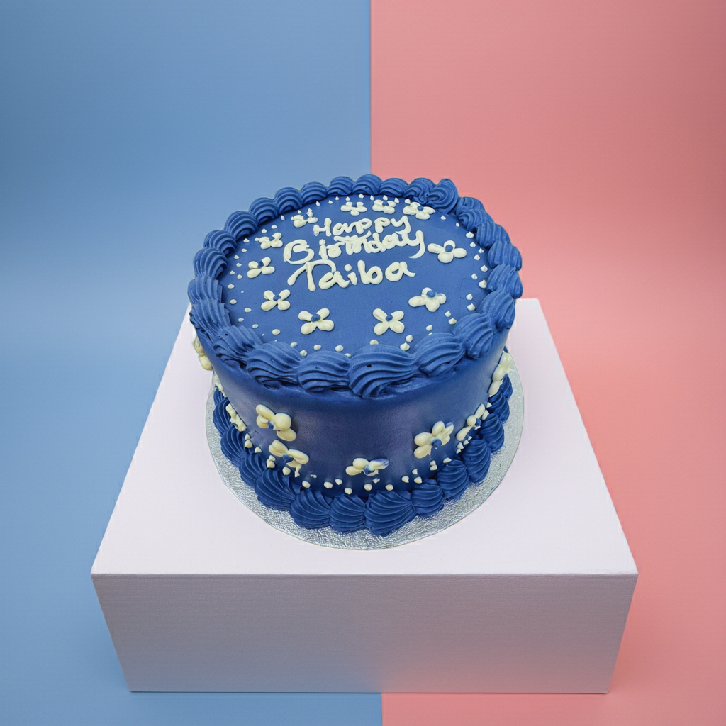 Blue Custom Cake