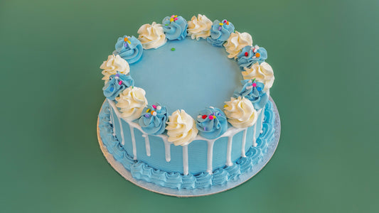 Dreamy Blue Vanilla Cake