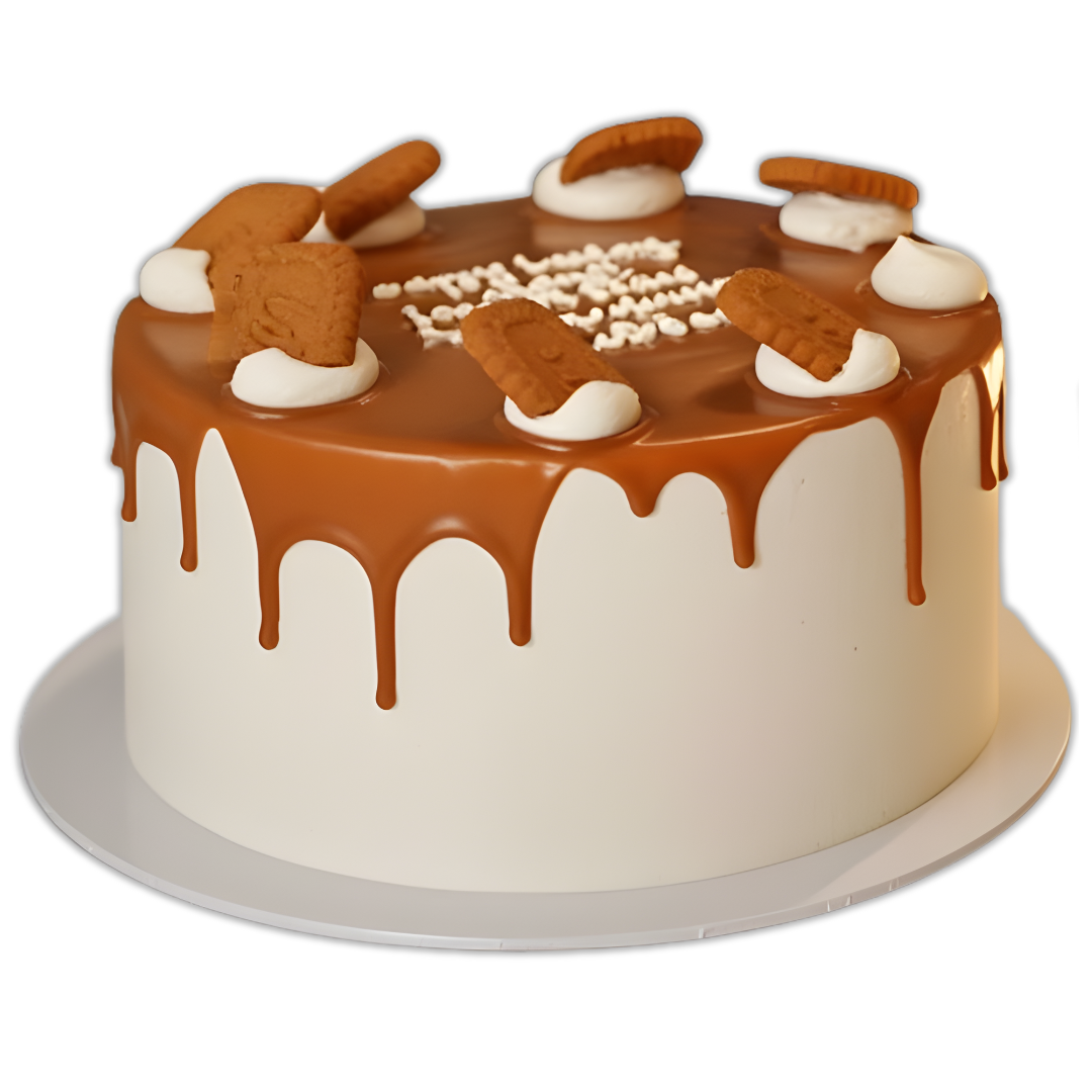 Creamy Vanilla Biscoff Cake