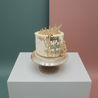 Crown-Glitter Blow Tower Cake