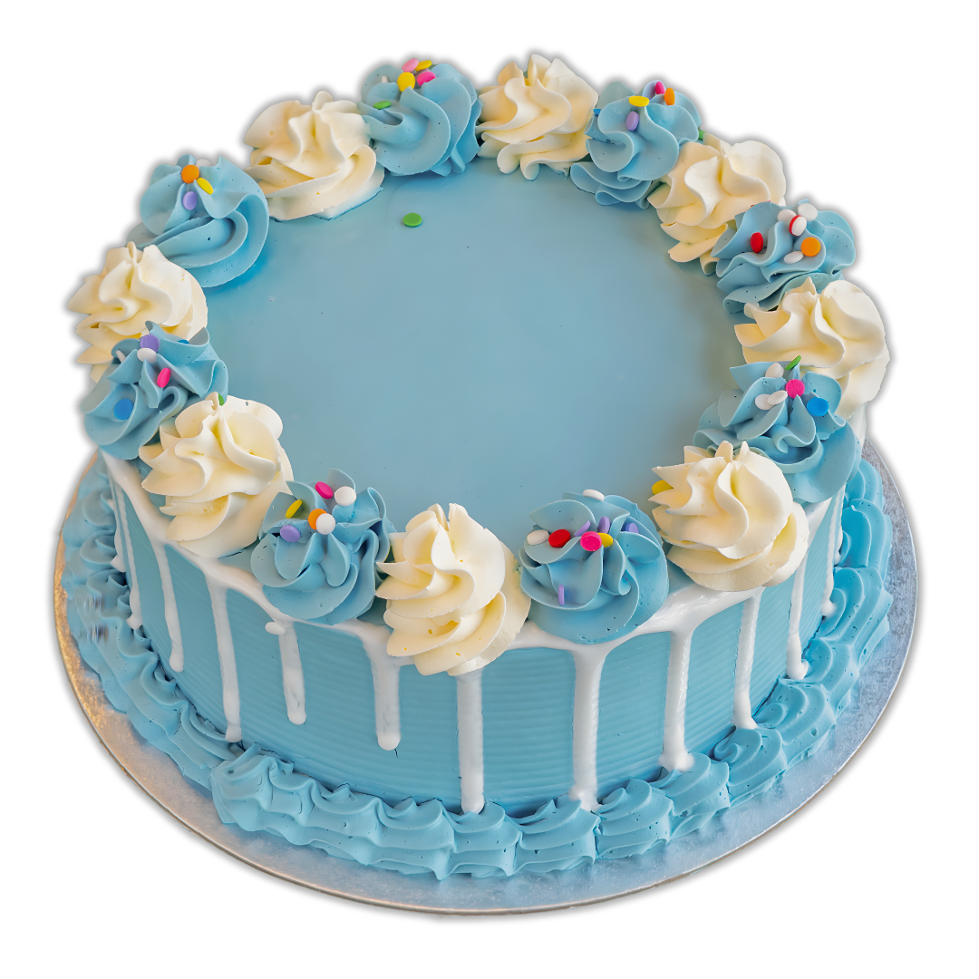 Dreamy Blue Vanilla Cake