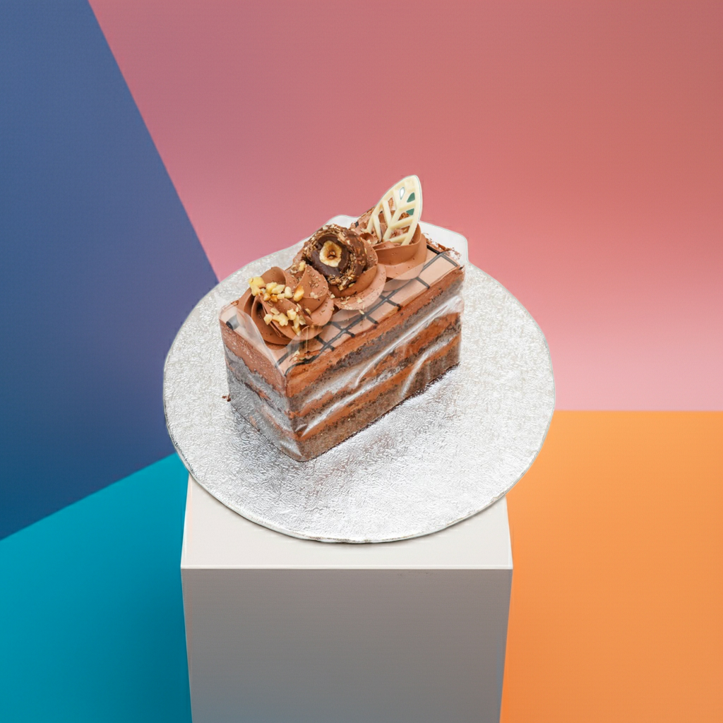 Ferrero Rocher Cake Slice