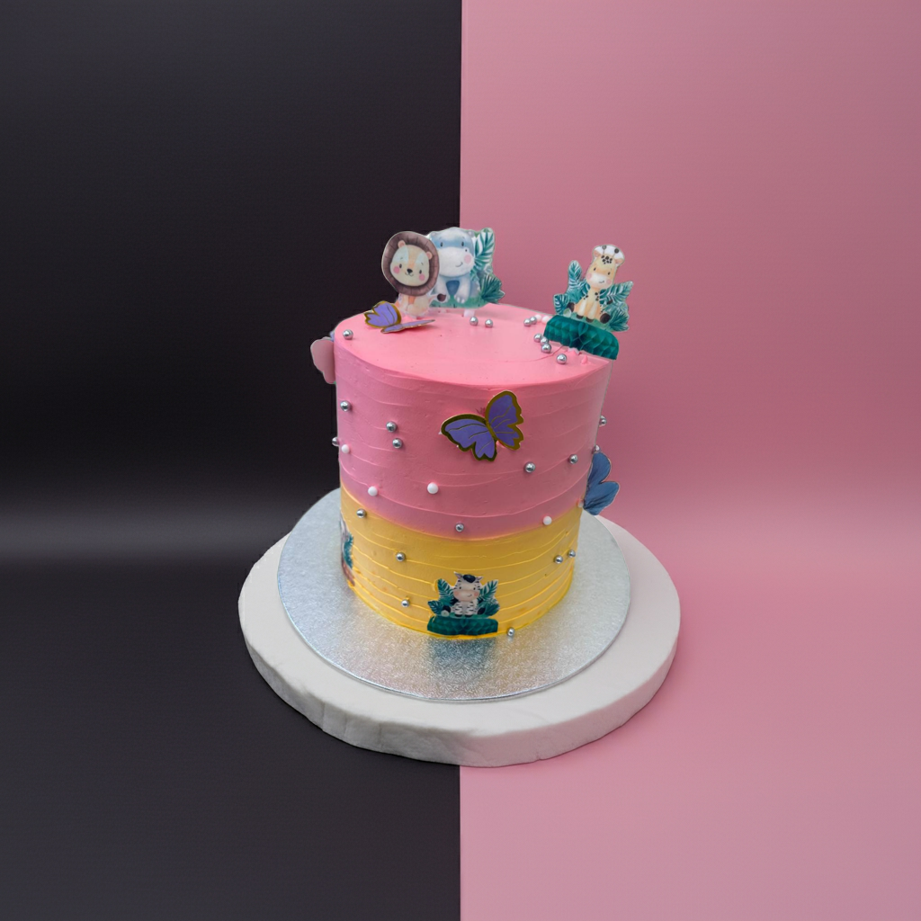 Jungle Theme Tower Cake