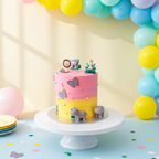 Jungle Theme Tower Cake