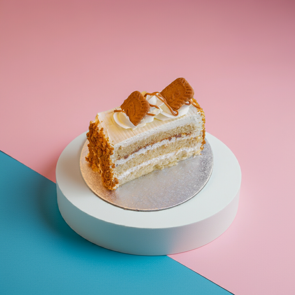 Lotus Biscoff Cake Slice