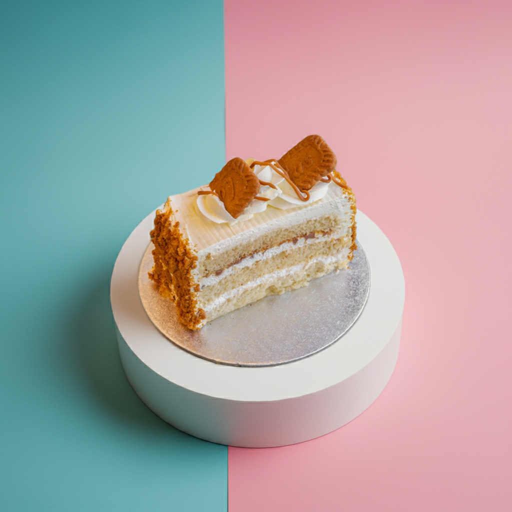 Lotus Biscoff Cake Slice