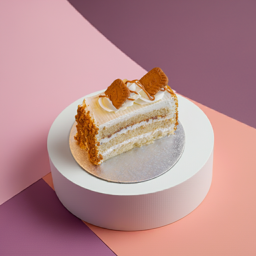 Lotus Biscoff Cake Slice