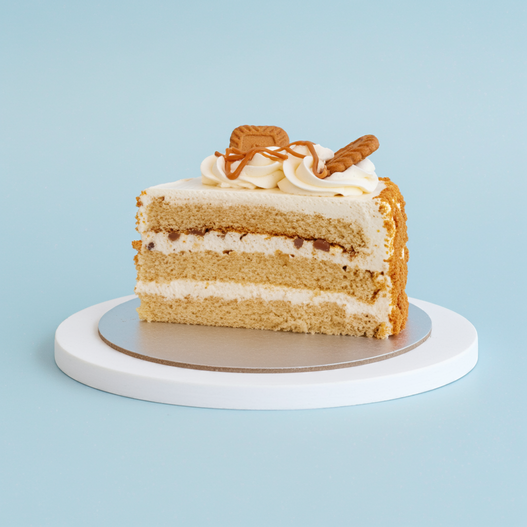 Lotus Biscoff Cake Slice