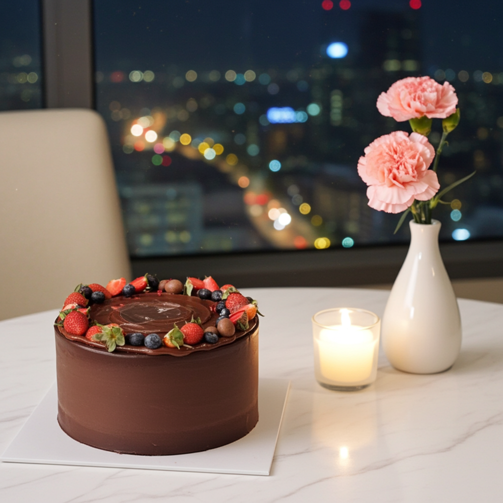 Nutella Double Chocolate Cake