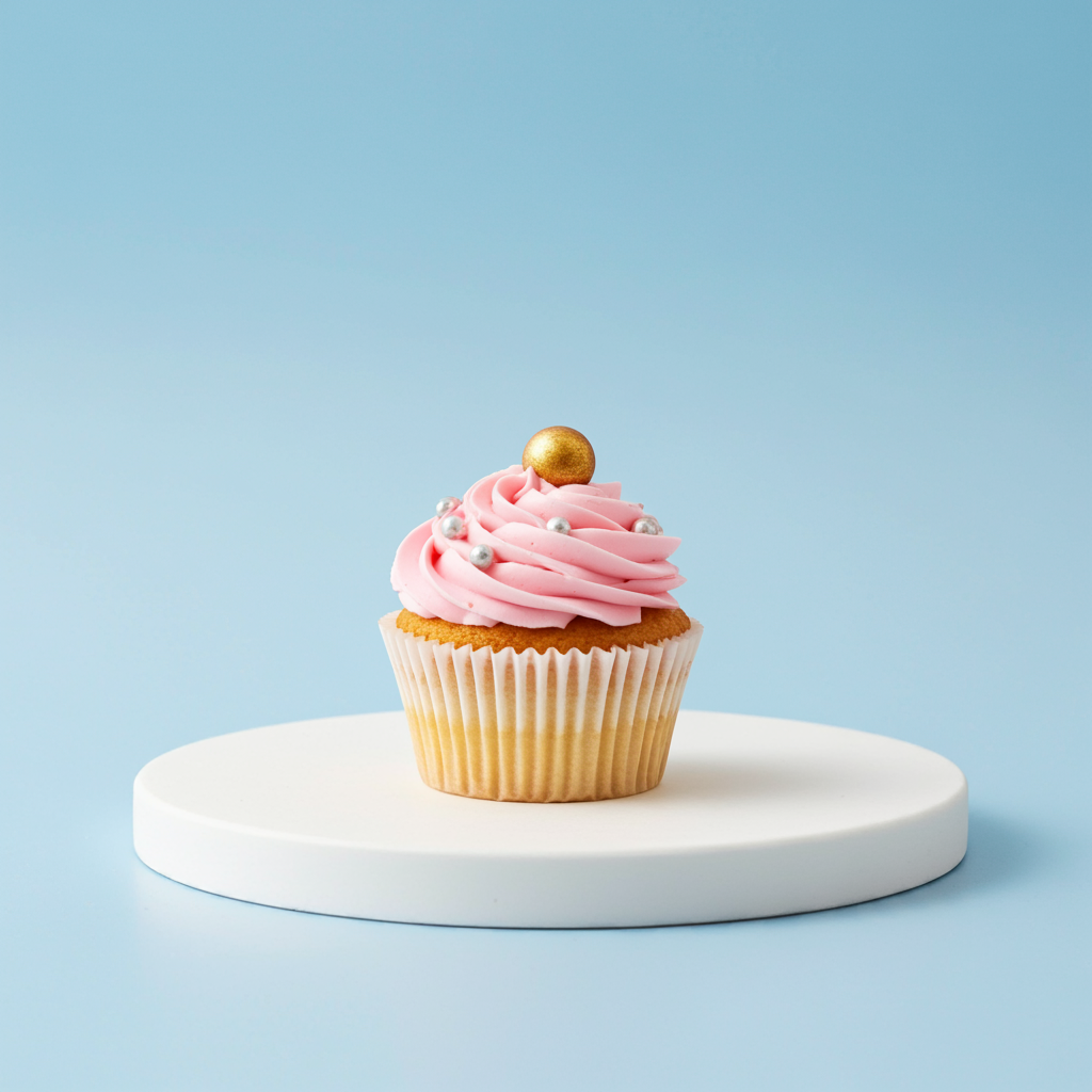 Pink Vanilla Cupcake