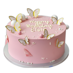Pink Butterfly Cake