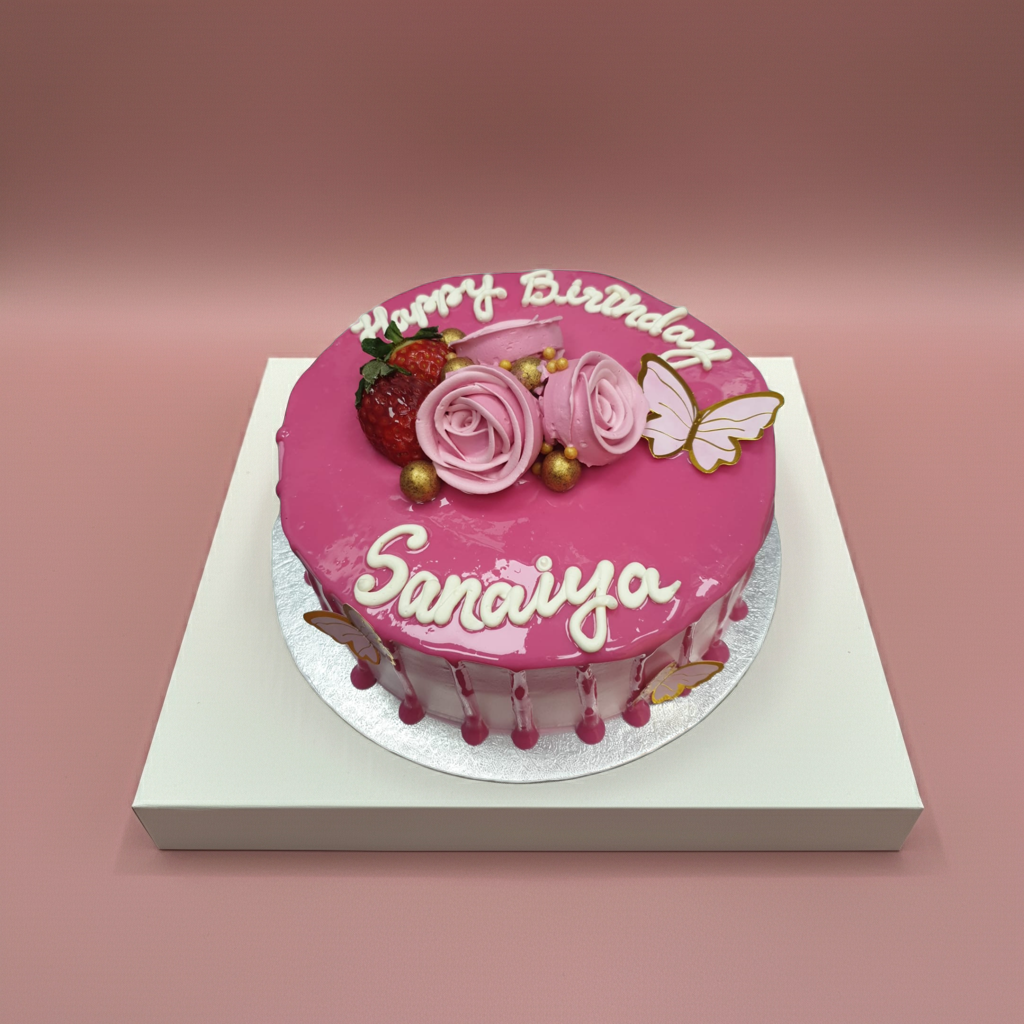 Pink Flower Cake