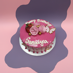 Pink Flower Cake