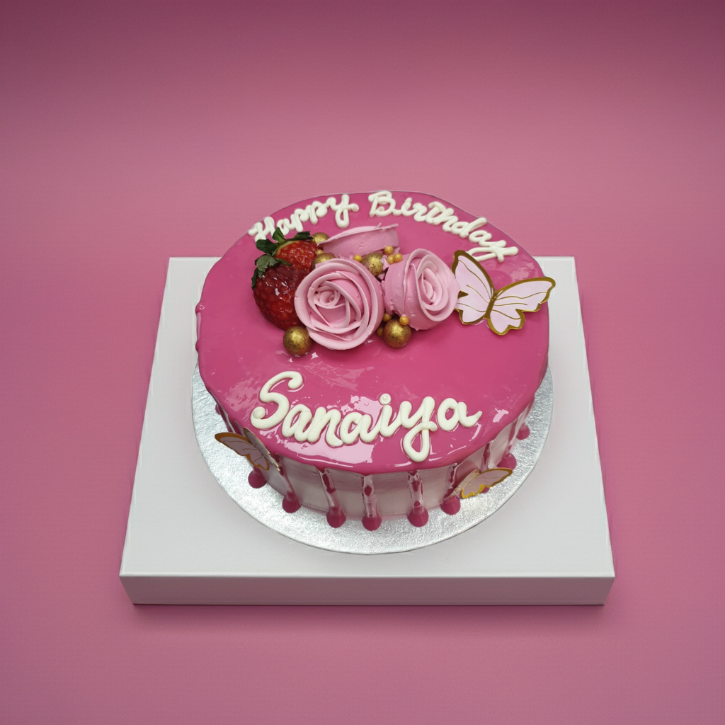 Pink Flower Cake
